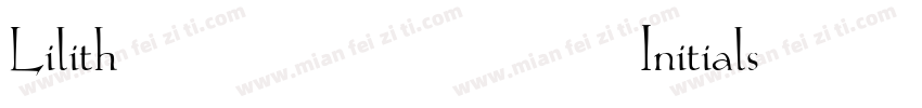 Lilith Initials Medium字体转换
